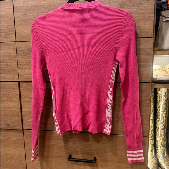 Pink Ribbed Long Sleeve Top - Picture 2 of 6